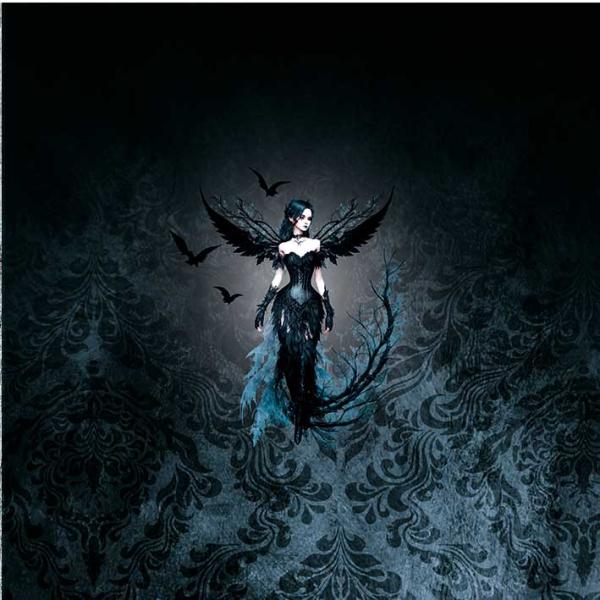 SET Dark Angel - Taschen/Kissenpanel - Canvas